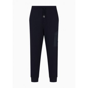 Chino trousers in cotton French terry