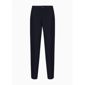 Linen twill chino trousers