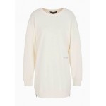 Armani Sustainability Values organic cotton fleece sweatshirt dress