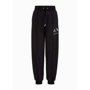 French terry jogger trousers with logo