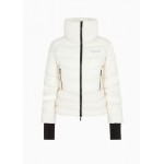 Armani Sustainability Values lightweight recycled nylon zip up puffer jacket