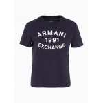 Armani Sustainability Values regular fit organic jersey cotton logo t-shirt