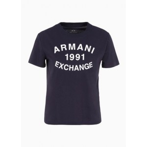 Armani Sustainability Values regular fit organic jersey cotton logo t-shirt