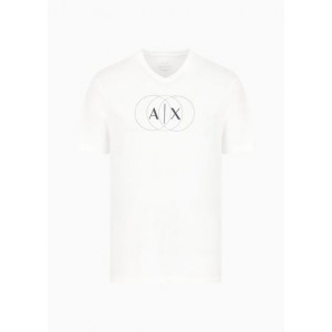 Regular fit T-shirt in ASV organic cotton with V-neck