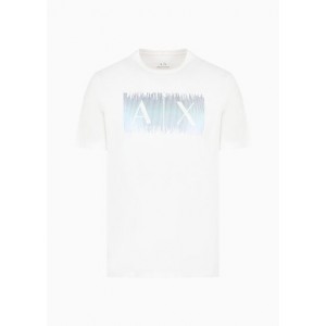 Regular fit cotton T-shirt with multicolor logo