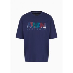 Relaxed fit jersey T-shirt with multicolor logo