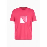 Regular fit jersey T-shirt with geometric print