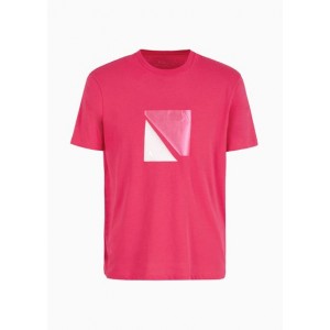 Regular fit jersey T-shirt with geometric print