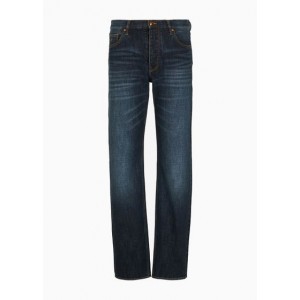 J16 relaxed straight fit jeans in indigo denim