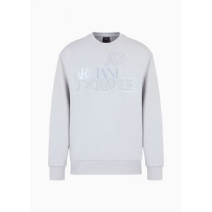 Crew-neck sweatshirt with matching front patch