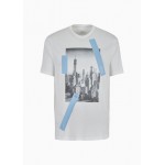 Regular fit cotton T-shirt with NYC print