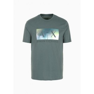 Regular fit cotton T-shirt with maxi logo print