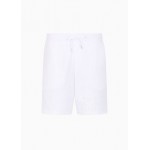 Cotton blend pique shorts