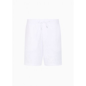 Cotton blend pique shorts