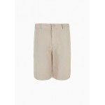 Chino shorts in linen blend twill