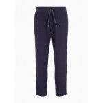 Cotton blend jogger trousers with logo
