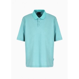 Loose fit polo shirt in ASV organic cotton