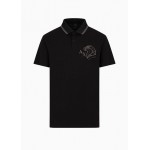 Regular fit pique polo shirt with embroidery