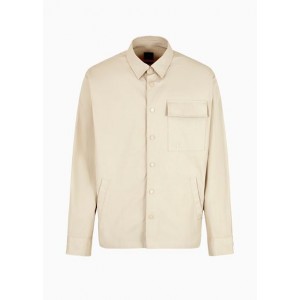 Loose fit shirt in pure cotton with pocket