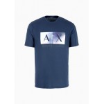 Regular fit cotton T-shirt with maxi logo print