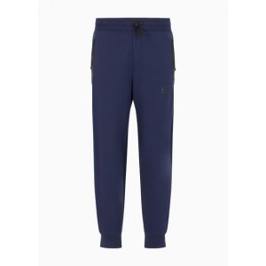Cotton blend jogger trousers with pockets