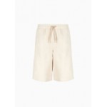 Shorts in lyocell and cotton twill