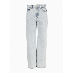 J38 relaxed fit jeans in indigo cotton denim
