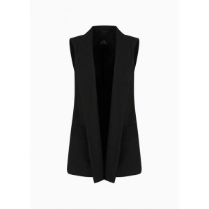 Single-breasted waistcoat in satin jacquard fabric