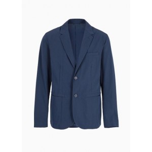 Single-breasted jacket in stretch fabric