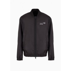 Full zip blouson with contrasting detail in ASV fabric
