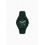 Chronograph Green Silicone Watch
