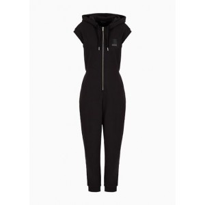 Hooded tracksuit in ASV organic cotton French terry