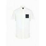 Regular fit short-sleeved shirt in ASV organic cotton with patch