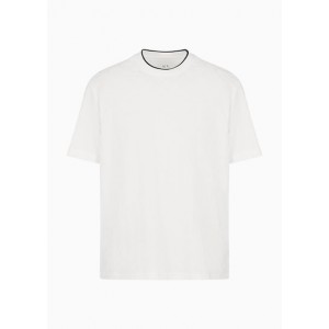 Regular fit T-shirt with ASV contrasting crew neck