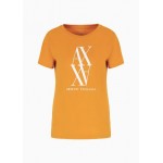 Regular fit T-shirt in cotton jersey with monogram
