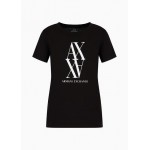 Regular fit T-shirt in cotton jersey with monogram