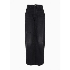 J38 relaxed fit jeans in rigid cotton indigo denim