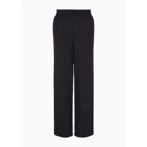 Oversized jogger trousers with monogram in ASV organic cotton