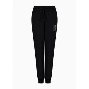 Jogger trousers with monogram patch