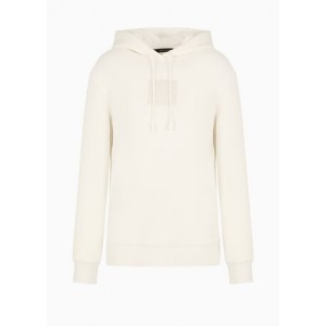 Hoodie with tone-on-tone monogram patch