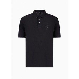 Regular fit short-sleeved polo shirt with ASV cotton logo