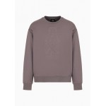 Sweatshirt with embossed logo in ASV French terry