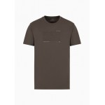 Regular fit T-shirt in ASV organic cotton with embroidered lettering
