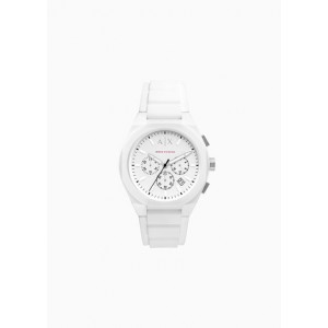 Chronograph White Silicone Watch
