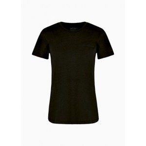 Regular fit T-shirt with mini signature print in ASV cotton