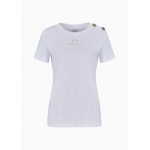 Regular fit T-shirt in ASV organic cotton with shoulder detail