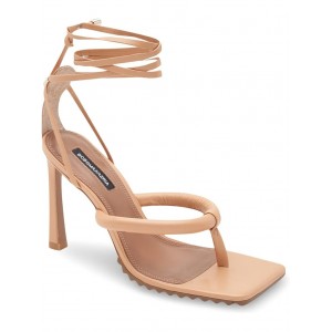 Pelia Lace-Up Thong Dress Sandal Palomino