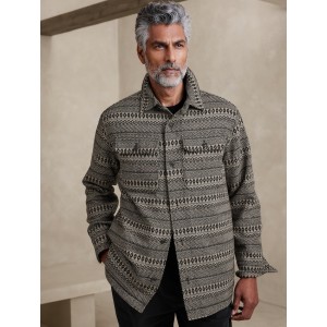 Quilted Wool-Blend Shacket