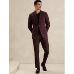 Tailored-Fit Twill Suit Jacket
