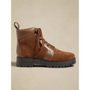 Leather Mixed Media Hiker Boot